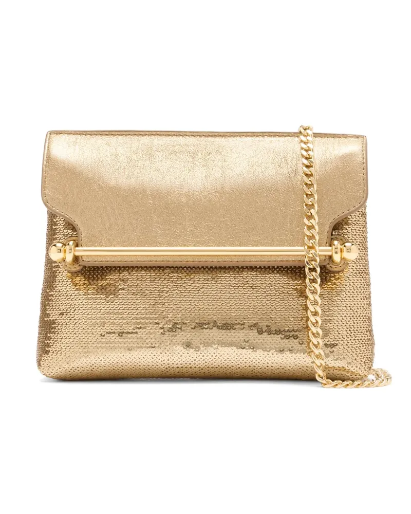 Strathberry Mini Stylist Umhängetasche mit Pailletten - Gold Gold