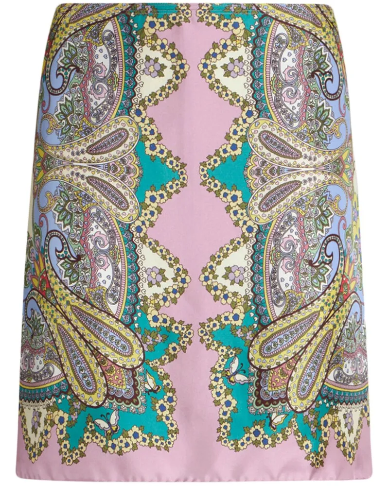 Etro Rock mit Paisley-Print - Rosa Rosa