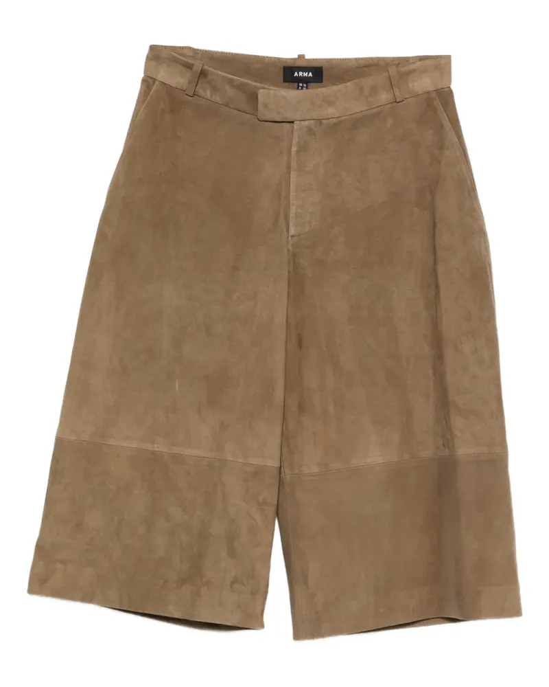 Arma Jina Bermudas aus Wildleder - Grün Grün