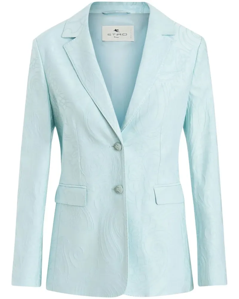 Etro Blazer mit Paisley-Print - Blau Blau