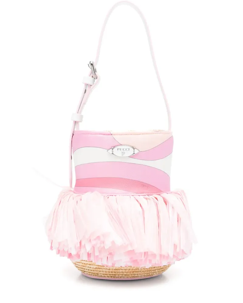 Emilio Pucci Beuteltasche aus Seide - Rosa Rosa