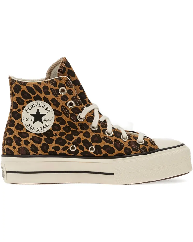 Converse Chuck Taylor All Star Lift leopard-print sneakers - Braun Braun