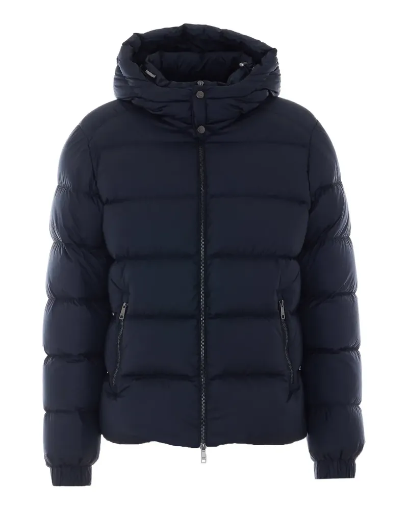 ADD quilted hooded jacket - Blau Blau