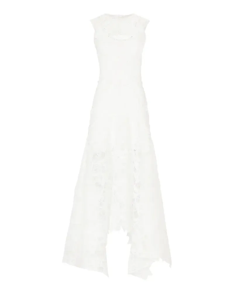 COSTARELLOS Asymmetrisches Janica Kleid aus Spitze - Weiß Weiß