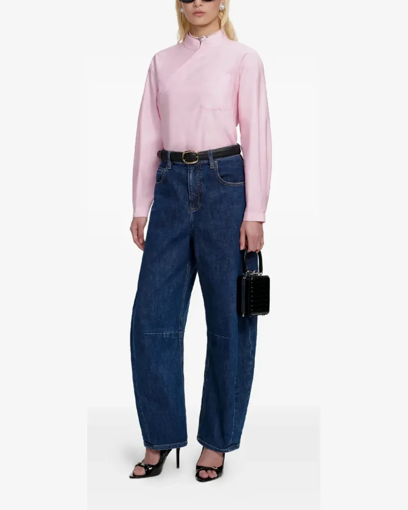 Self-Portrait asymmetric shirt - Rosa Rosa