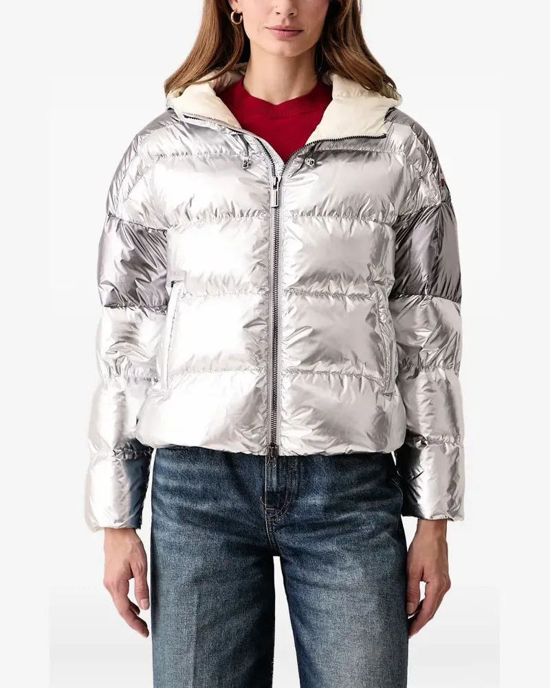 Colmar Gefütterte Jacke im Metallic-Look - Silber Silber
