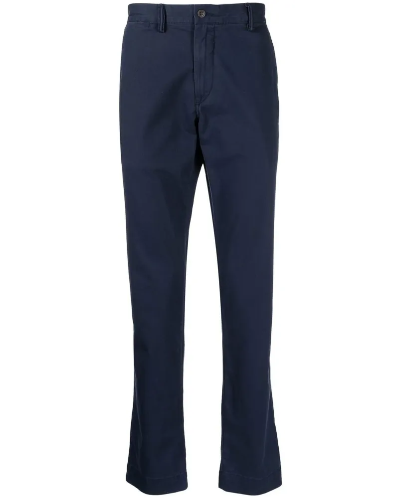 Ralph Lauren Gerade Hose mit Logo-Patch - Blau Blau