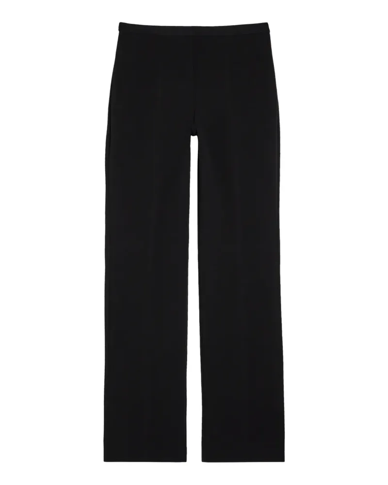 Another Tomorrow straight trousers - Schwarz Schwarz