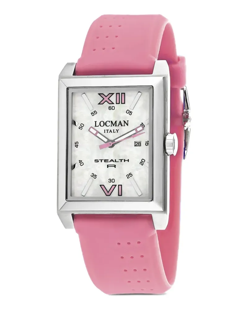 Locman Stealth R mother-of-pearl 20mm watch - Weiß Weiß