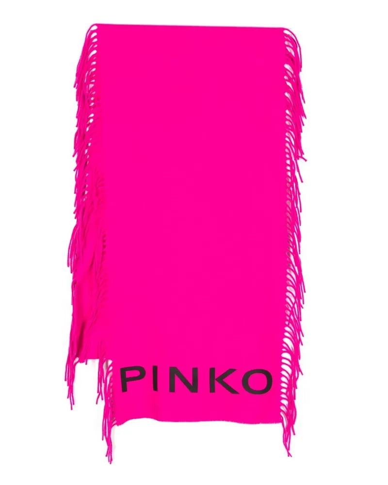 Pinko Schal mit Fransen Rosa