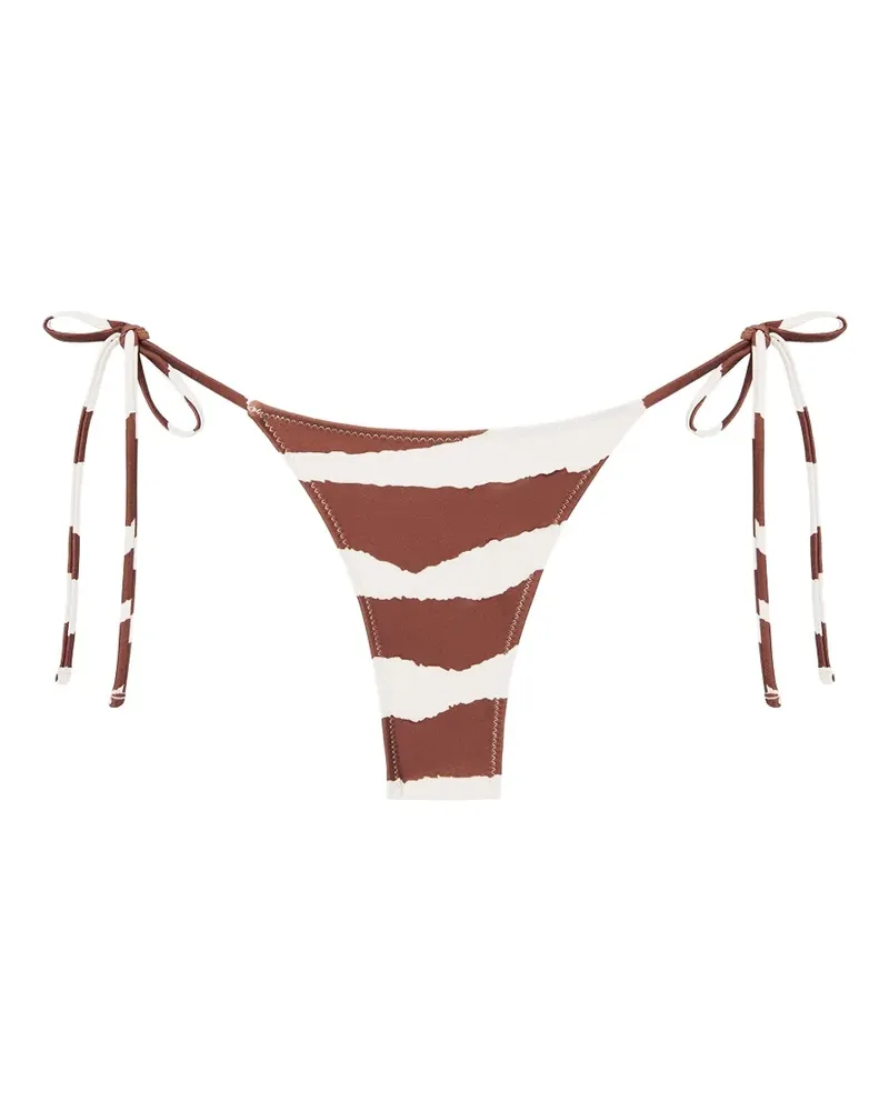 TROPIC of C zebra-print side-tie bikini bottoms - Braun Braun