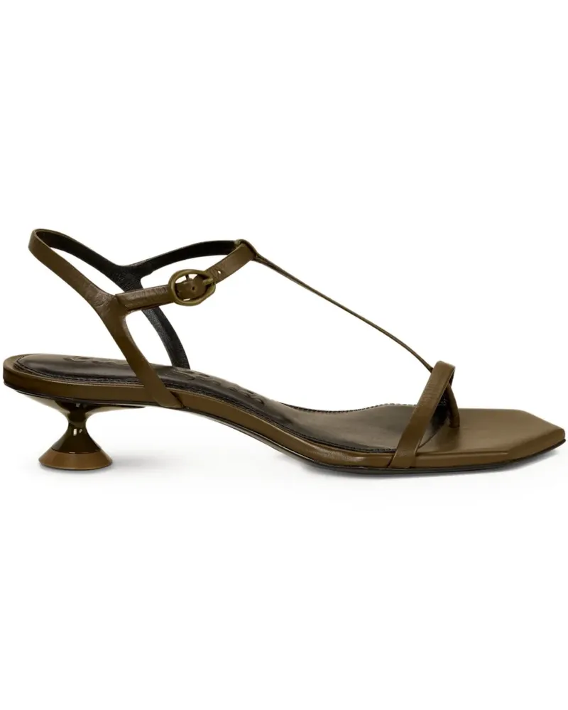 Cult Gaia Trevi Sandalen mit Design-Absatz 35mm - Grün Grün