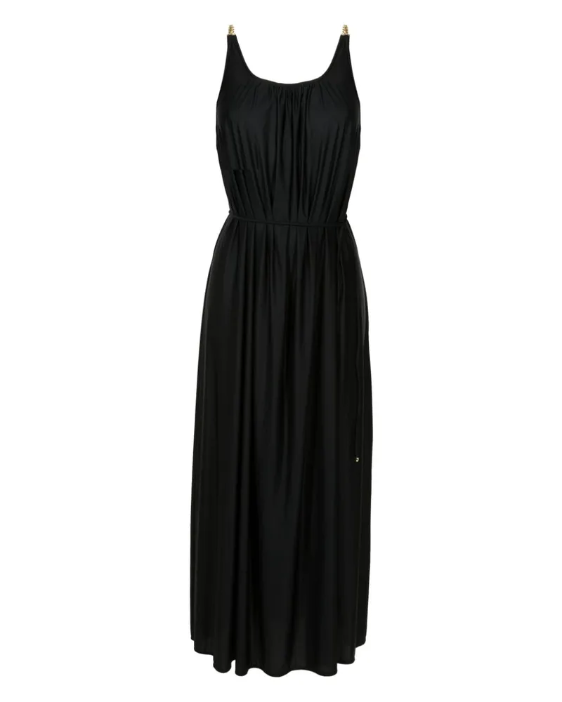 Lenny Niemeyer Gerafftes Maxikleid - Schwarz Schwarz