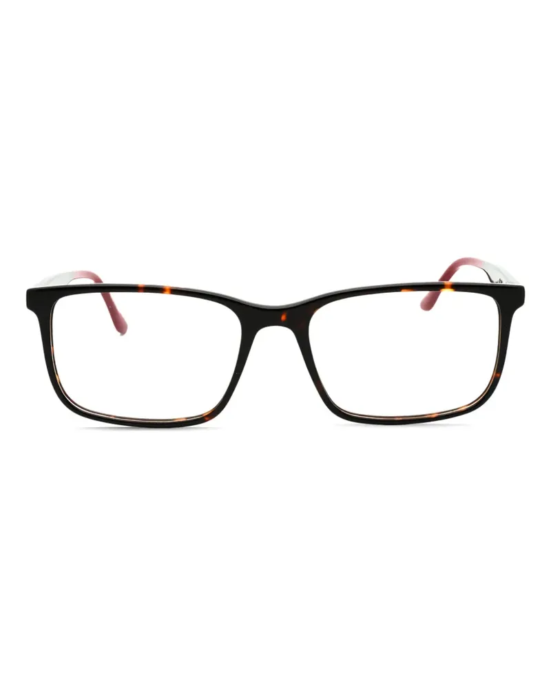 Lacoste Brille mit eckigem Gestell - Braun Braun