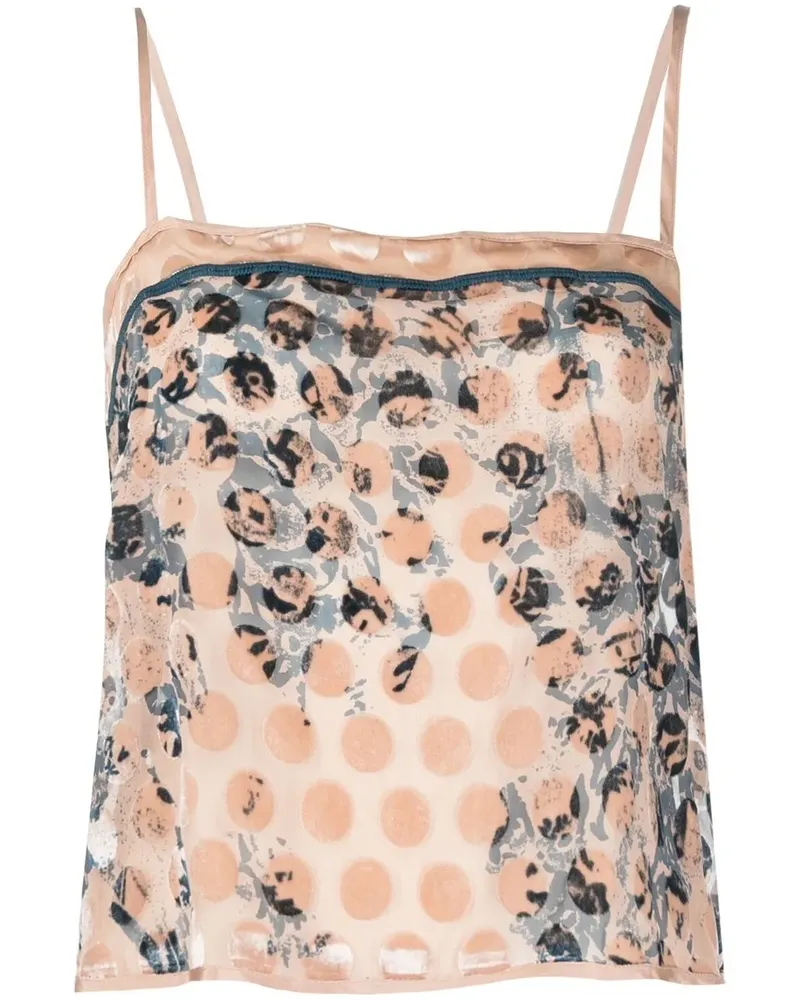 Diesel Gemustertes Top - Nude Nude