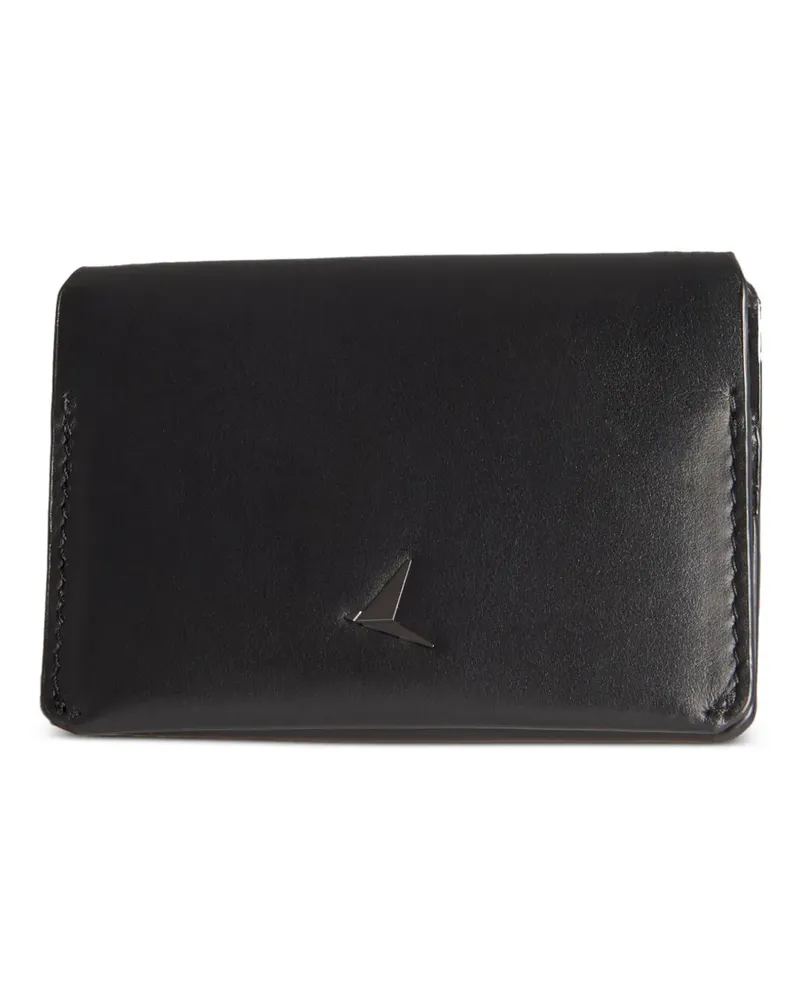 TROUBADOUR Flip Kartenetui mit Logo-Detail - Schwarz Schwarz