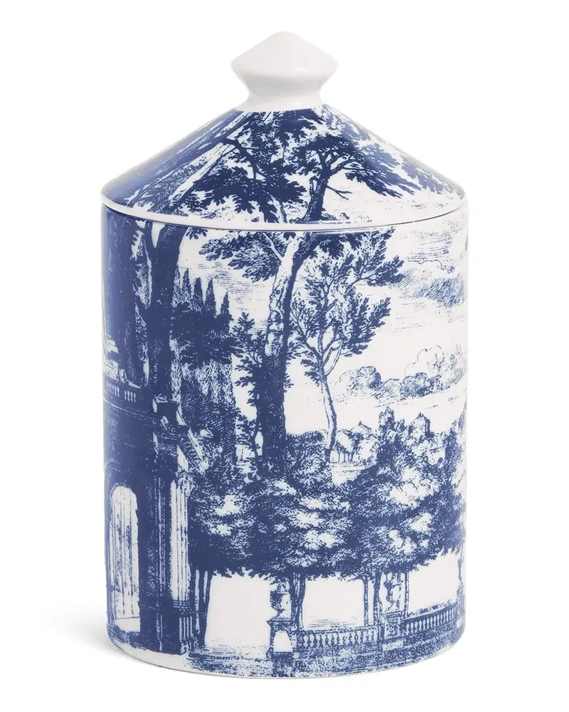 Fornasetti Se Poi Giardino Settecentesco "Giardino Segreto" Kerze (310g) - Blau Blau