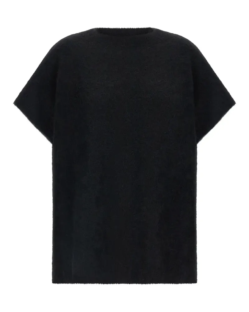 NUDE Kurzärmeliger Pullover - Schwarz Schwarz