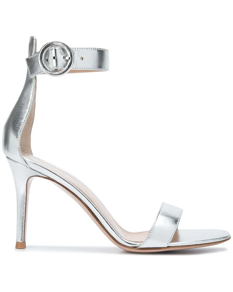 Gianvito Rossi Portofino' Sandalen, 85mm - Silber Silber