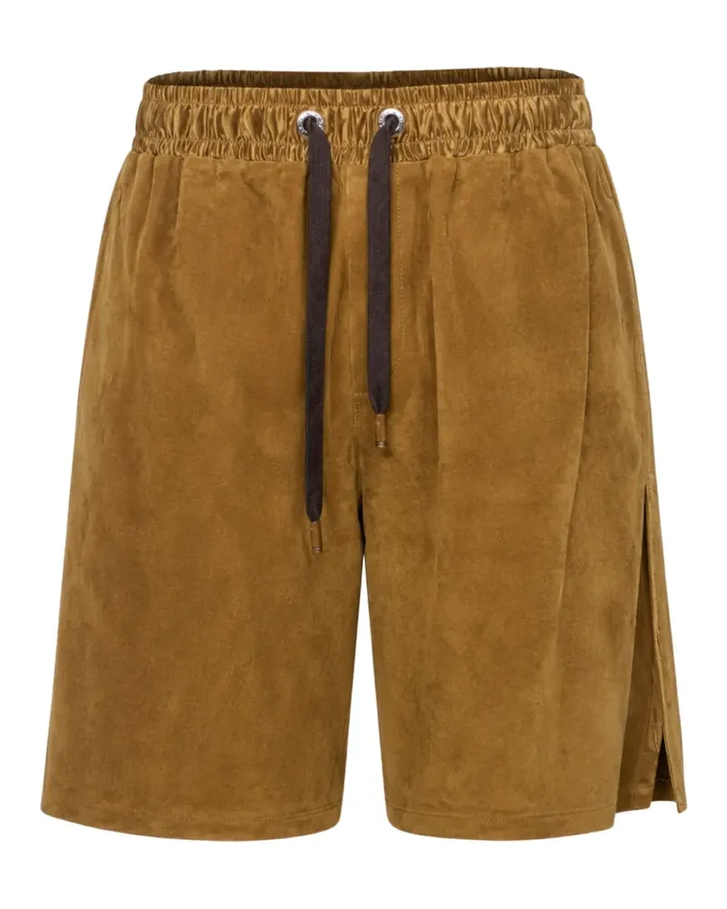 Dolce & Gabbana Sportshorts aus Wildleder - Braun Braun