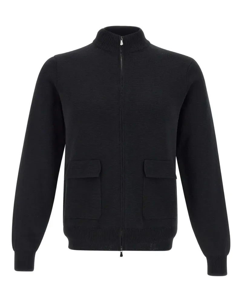 Filippo de Laurentiis Cardigan mit Reißverschluss - Schwarz Schwarz