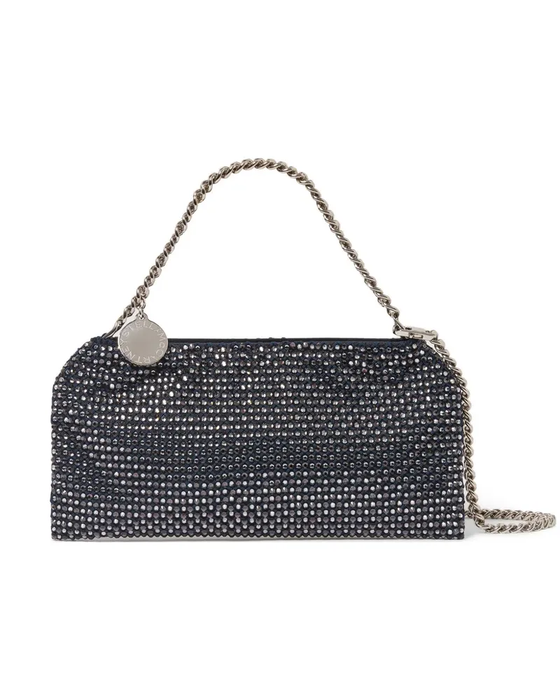 Stella McCartney crystal-embellished chain-link clutch bag - Schwarz Schwarz