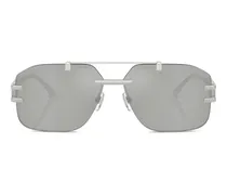Getönte Pilotenbrille - Silber