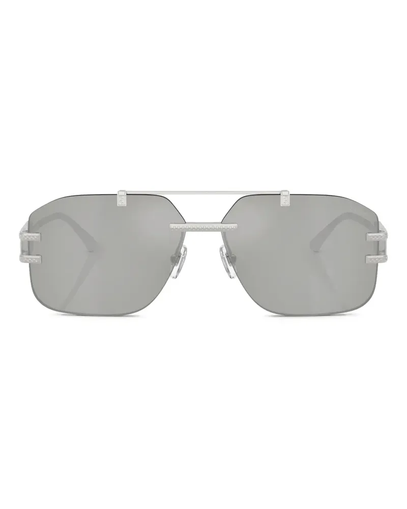 Versace Getönte Pilotenbrille - Silber Silber