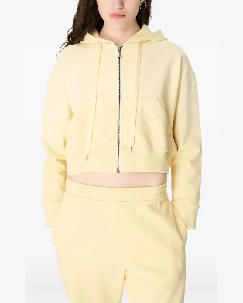 Marine Serre Moon Fleece-Kapuzenjacke - Gelb Gelb