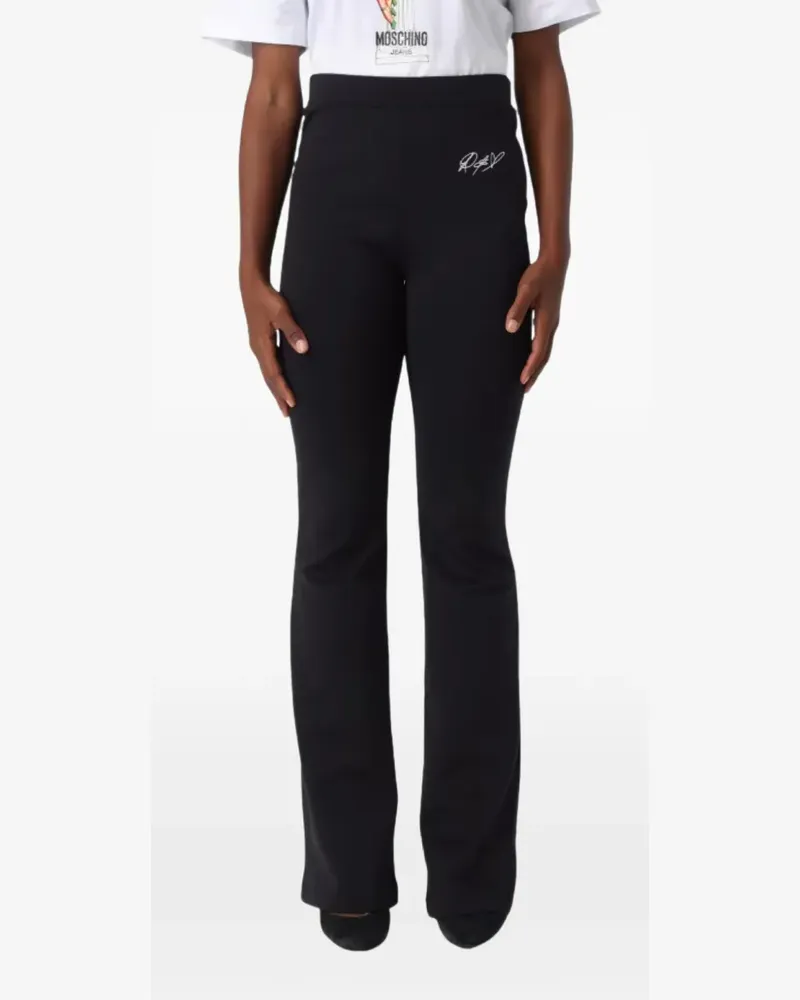 Moschino Hose mit Galonstreifen - Schwarz Schwarz