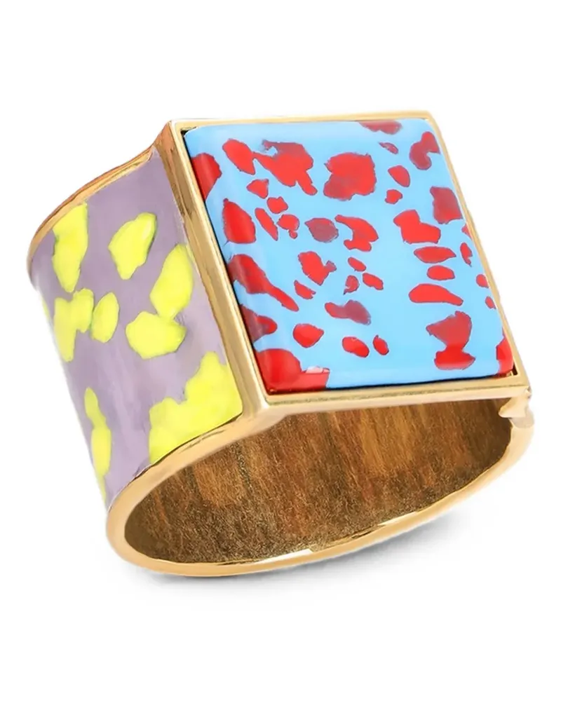 Dries van Noten Handgemachtes lackiertes Armband - Gold Gold