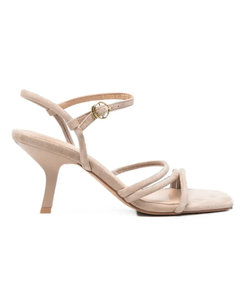 Janet & Janet Sandalen aus Leder - Nude Nude