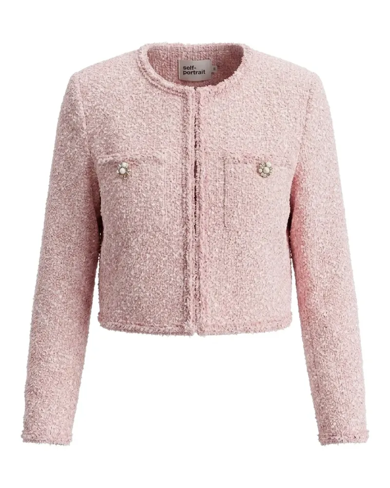 Self-Portrait embellished jacket - Rosa Rosa