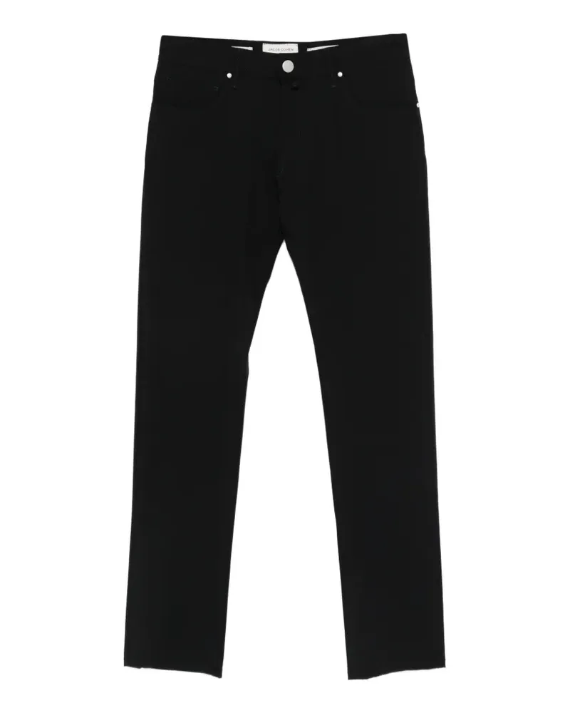 Jacob Cohën Hose mit Gürtelschlaufen - Schwarz Schwarz
