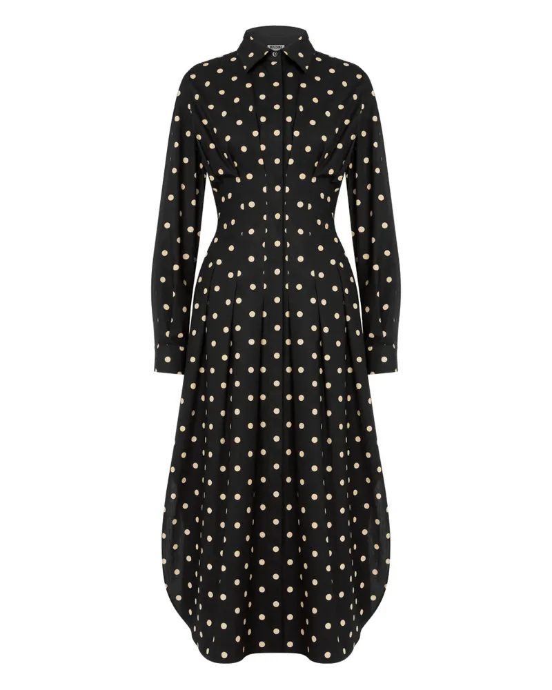 Moschino Kleid mit Polka Dots - Schwarz Schwarz
