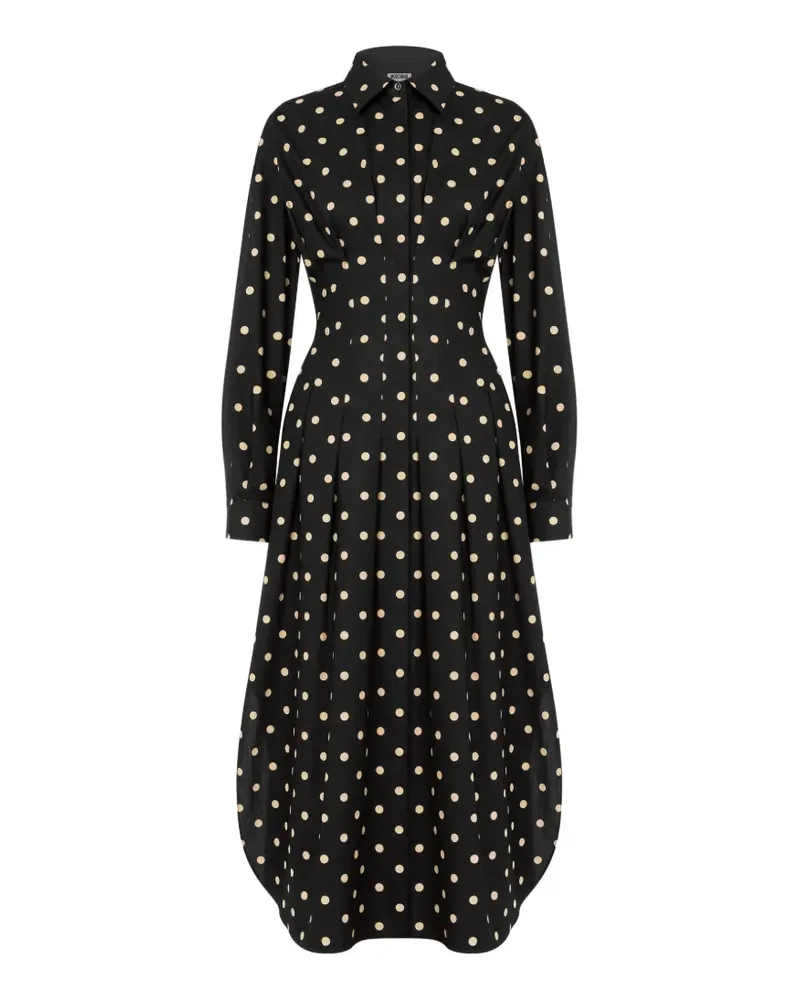 Moschino Kleid mit Polka Dots - Schwarz Schwarz