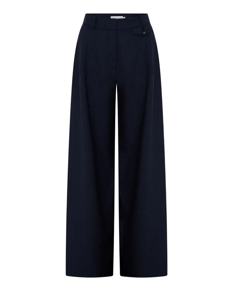Anna Quan Gehry pleated palazzo trousers - Blau Blau