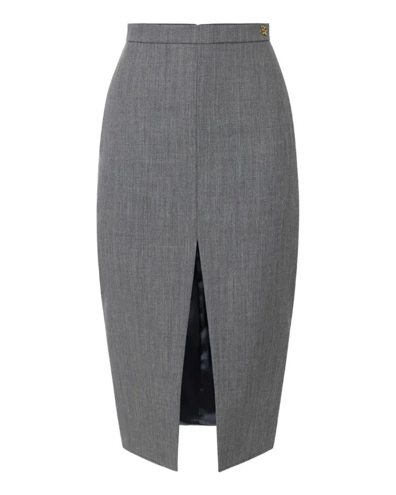 Elisabetta Franchi Rock aus Wolle - Grau Grau