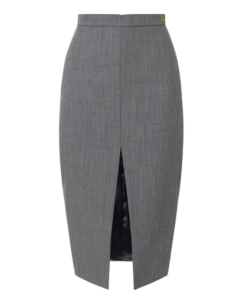 Elisabetta Franchi Rock aus Wolle - Grau Grau