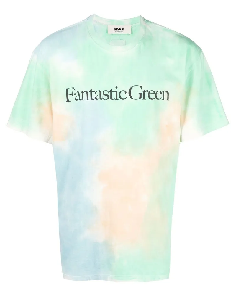 MSGM Fantastic Green T-Shirt - Grün Grün