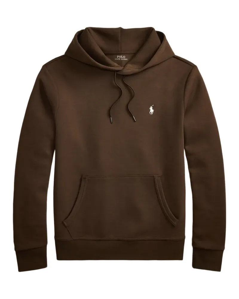 Ralph Lauren Hoodie aus Doppelstrick mit Logo-Stickerei - Braun Braun