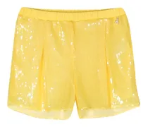 High-Waist-Shorts mit Pailletten
