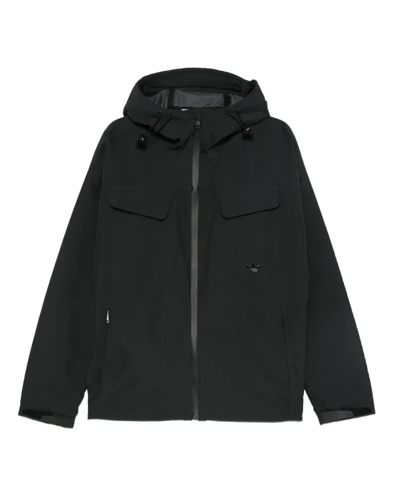 adidas Kapuzenjacke mit Taschen - Schwarz Schwarz
