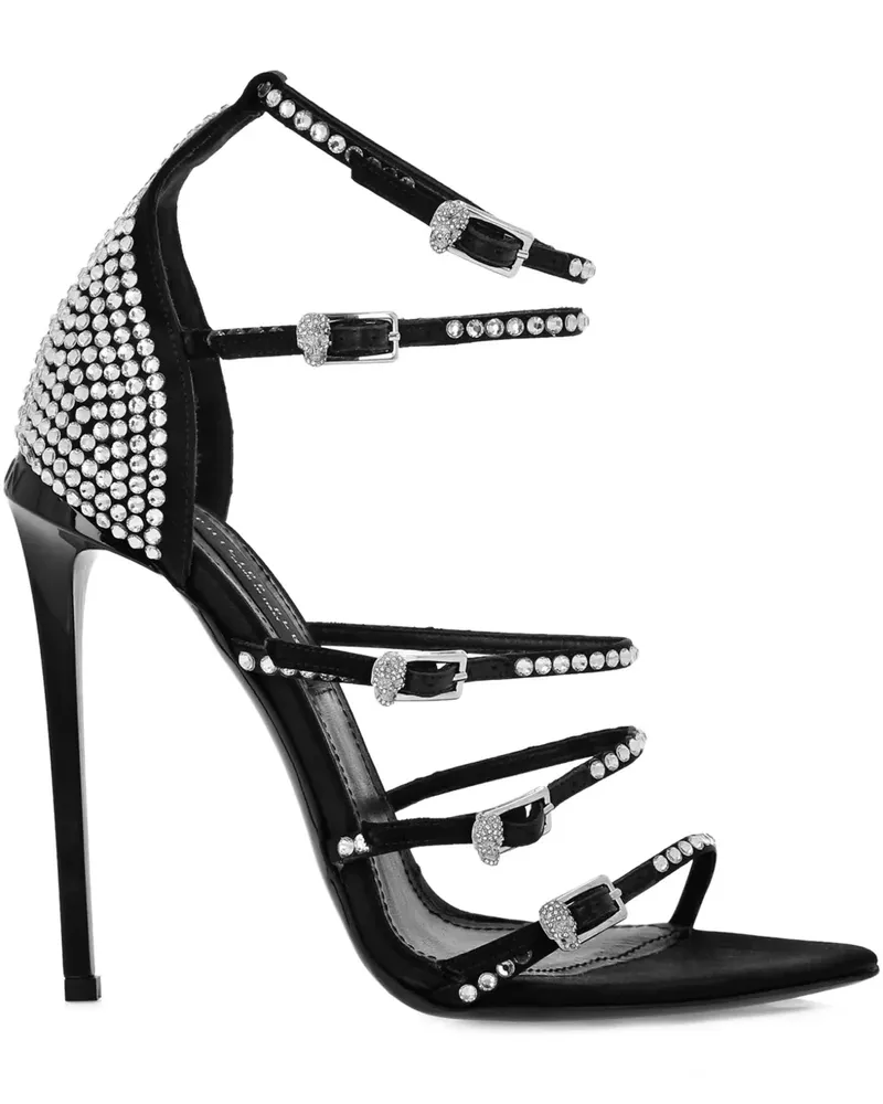 Philipp Plein Mignon Sandalen 120mm - Schwarz Schwarz