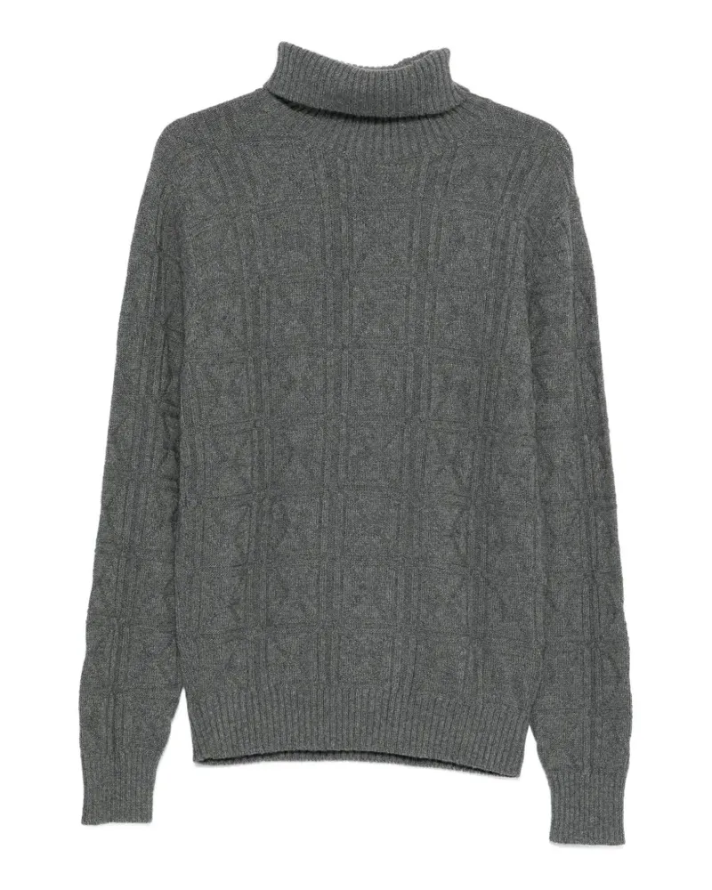 John Richmond patterned roll-neck sweater - Grau Grau