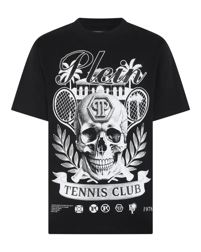 Philipp Plein T-Shirt mit rundem Ausschnitt - Schwarz Schwarz