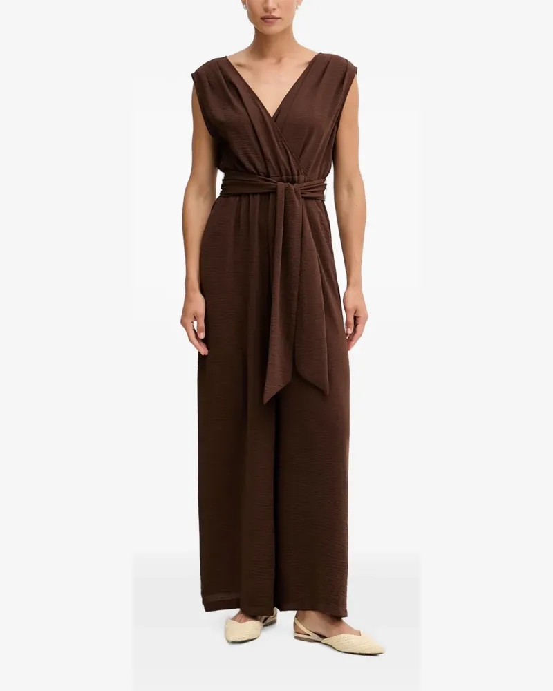 Joseph Ribkoff belted wrap jumpsuit - Braun Braun
