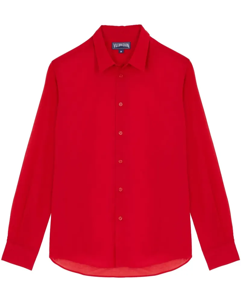 Vilebrequin Leichtes Voile Hemd - Rot Rot