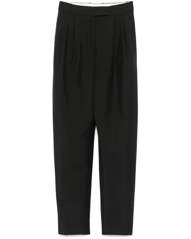 Róhe Hose mit Bundfalten - Schwarz Schwarz