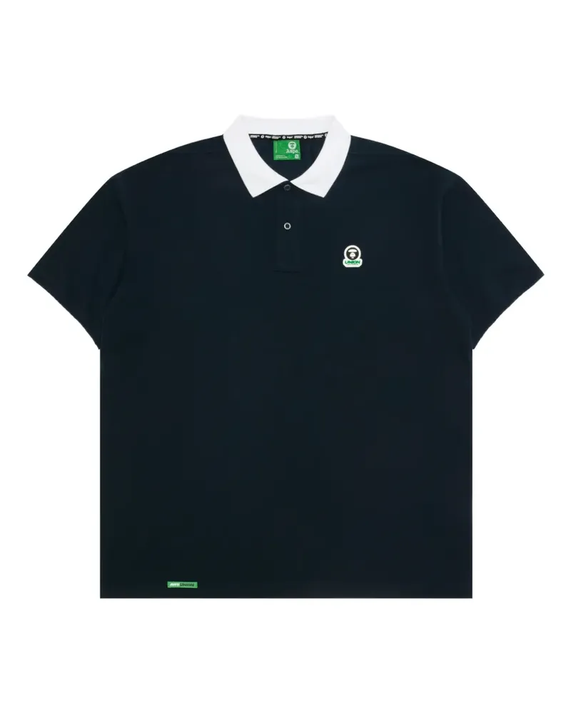 BAPE logo polo shirt - Schwarz Schwarz